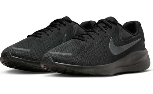 Image of Nike Men's Running Revolution 7 Wide-Black /Off Noir-Fb8501-001-11Uk