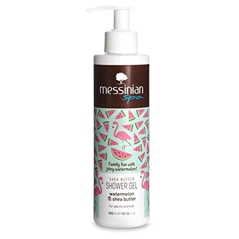 Messinian Spa - Shower Gel - Watermelon & Shea Butter - 300ml - Creamy Body Wash - Vegan - Made From Natural Ingredients - Suitable For All Skin Types - Unisex Cover