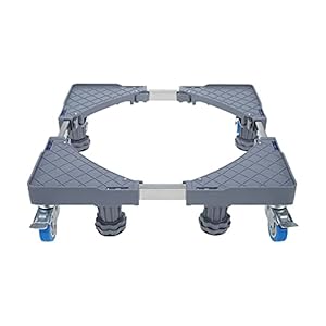 Artilife Adjustable Mobile Base,Multi-functional Movable Base with 4 Single Wheels 4 Feet for Washing Machine,Dryer and…