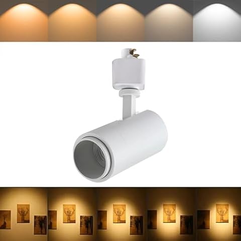 Ajbvp 5CCT LED Track Lighting Heads Dimmable 12W 5CCT 2700K/3000k/3500k/4000k/5000k,Versatile H Track Lighting Heads,Zoomable Beam 15° to 60° Ideal for Accent Art and Task Lighting,CRI90+ Cover