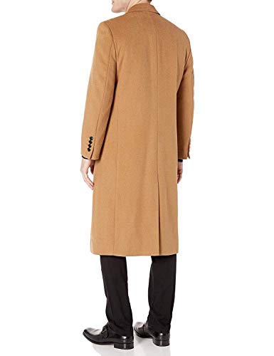 Image of Adam Baker Men's Overcoat Single & Double Breasted Luxury Wool /Cashmere Full Length Topcoat