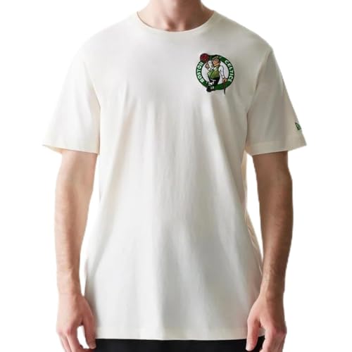 T-shirt New Era NBA Boston Celtics Hotdog blanc cassé streetwear homme