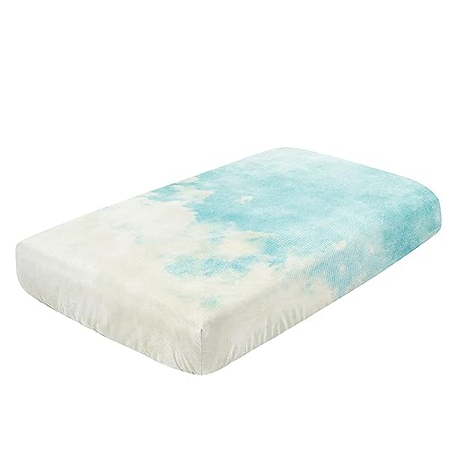 Image of Crib Bedding Set,3pcs Nursery Crib Bedding with Comforter Crib Sheet & Crib Skirt,Brown Blue Turtle Marine Life Nursery Bedding for Baby Boys and Girls(Turtle2)