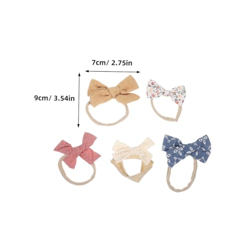 Hoement 5 Peças Faixa De Cabelo De Bebê Faixas De Cabelo De Bebê Tiara Laços De Cabelo Faixa De Cabe