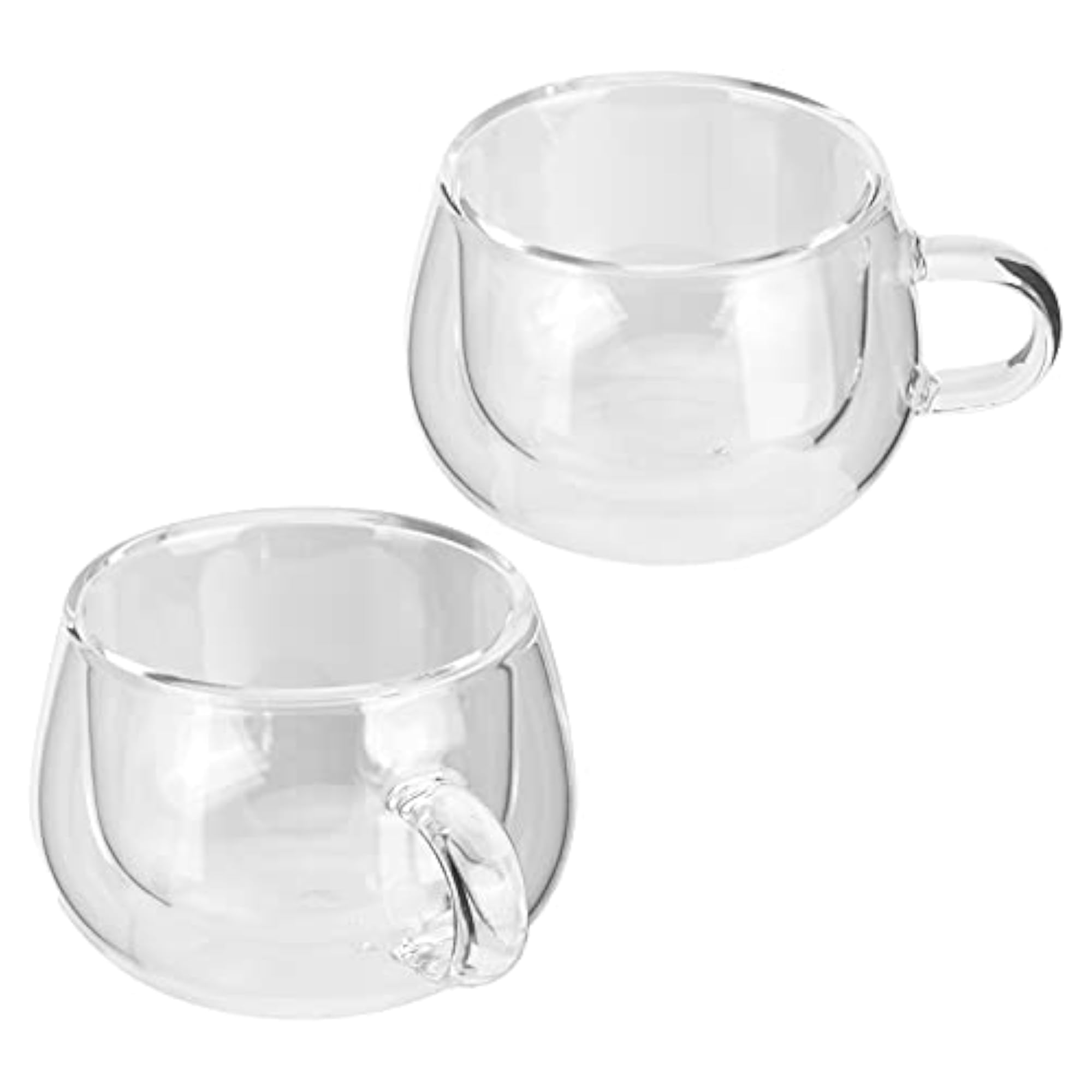 Milk Cup, Double-Layer Transparent Glass Cup