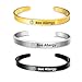 RENYILIN 3PCS Stainless steel cuff bracelet Medical alert ID Emergency first Aid bracelet (Bee Allergy)