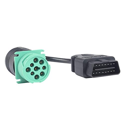 pedkit Cabo de diagnóstico de caminhão de 9 pinos para 16 pinos Cabo OBD2 Cabo adaptador de scanner