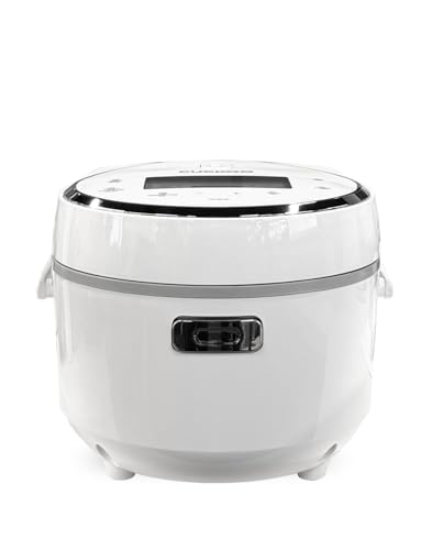 CUCKOO Micom Rice Cooker 8-Cup Uncooked / 16-Cup Cooked with Nonstick Inner Pot, Large Rice Maker with 9 Menu Options, Fuzzy Logic Technology, Auto Clean Mode, LCD Display, White (CR-0810F)