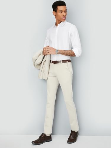 Image of Max Men Solid Ultra Slim Fit Formal Trousers