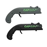 Bottle Opener with Cap Launcher,Funny Shooting Gun Creative Opener for Family Gatherings Party Games Bar Outdoor BBQ,Cool Gifts for Birthday Christmas Father's Day (2, Black&Gray)