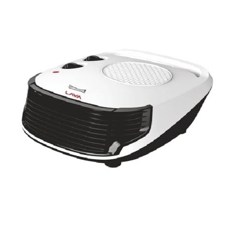 Summercool Lava Blower room Heater For Home | 1000-2000 Watts | Safety mesh grill | Lightweight for easy portability |1 Year Warranty (White) (Small- Lava)