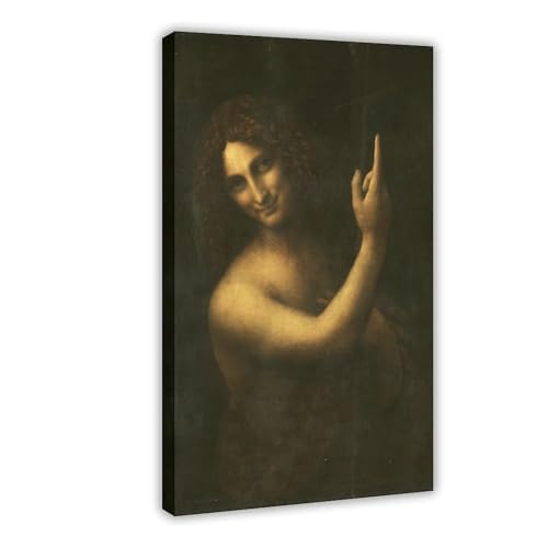Toile Saint Jean-Baptiste Léonard de Vinci - Décoration murale bureau 30x45