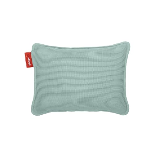 Stoov Heizkissen mit Abschaltautomatik - Kabelloses Wärmekissen mit Standard Akku: 2 bis 4 Std. Wärme - Elektrische Wärmflasche für Rücken & Nacken - Ploov 45x60 cm Gestrickt Grün
