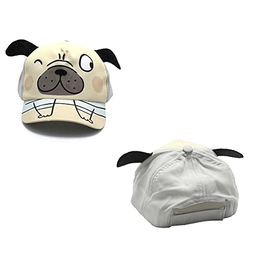 Boné infantil criança kids de 0 a 4 anos ajustável personalizado Cachorrinho Pug