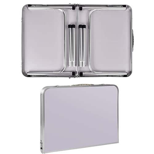 Table pliable en aluminium léger avec hauteur réglable 2 vitesses - 5