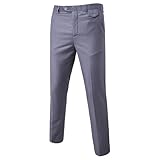 Entretien facile : tailles asiatiques standard, nous vous recommandons de choisir 1 à 2 tailles plus grandes. Que vous soyez au bureau ou à l'extérieur le week-end. Le pantalon habillé pour homme facile d'entretien et lavable en machine fera de ce pantalon votre préféré pour un look décontracté !