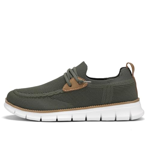 Image of Mens Casual Loafers Shoes Slip On Fashion Walking Dress Sneakers Business Oxfords Work Lightweight Soft Sole Zapatos