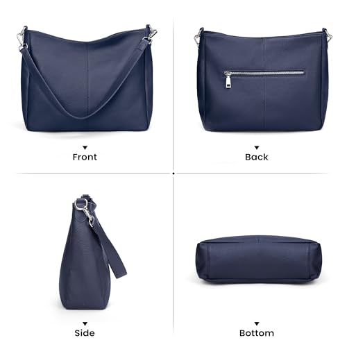 Image of befen Soft Genuine Leather Hobo Bags Purse for Women Crossbody Shoulder Bag