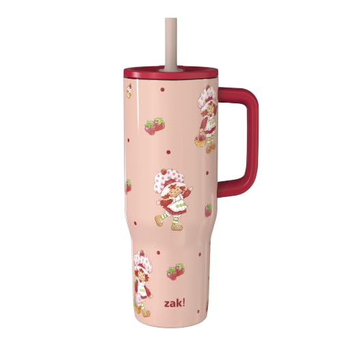 Image of Zak Designs Strawberry Shortcake 30 oz Spill-Proof Insulated Travel Tumbler