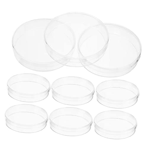 Garneck Science Experiment Supplies 30pcs Petri Dishes Lids Tissue Culture Equipment for Students