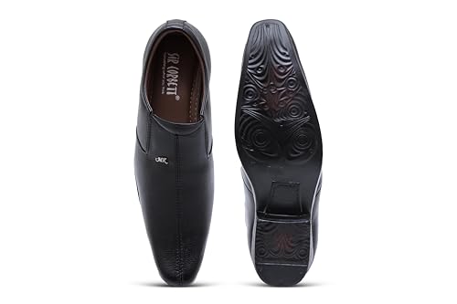 Image of SIR CORBETT Men's Synthetic Leather Height Increasing Slip on Moccasin Formal Shoes