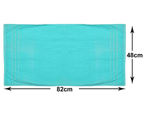 Image of Kuber Industries Super Soft, Fluffy, Absorbent Cotton Baby, Kids Bath, Face Towel Perfect for Daily Use, 19 inchx38 inch- Pack of 4 (Blue & Green), Standard
