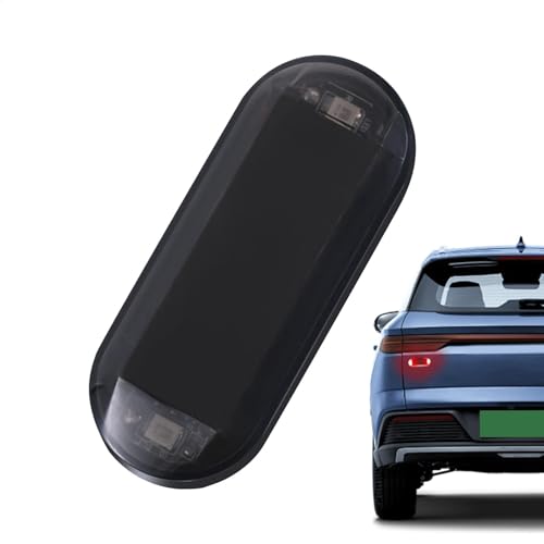 Lampe de sécurité clignotante pour voiture | Lampe de sécurité solaire étanche à LED pour l'extérieur - Lumière clignotante de sécurité pour moto, SUV, camion, véhicule de nuit