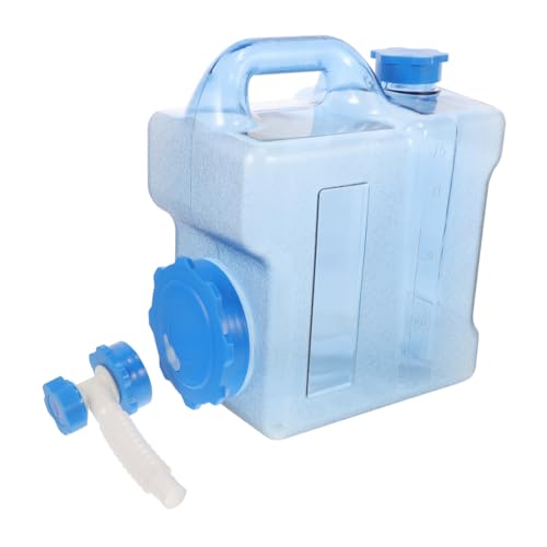 Yardwe 1 Juego Balde De Almacenamiento De Agua Portátil Grifo Tanque Filtrar Lluvia Soporte De Agua para Acampar Botella De Agua con Doble Aislamiento Ordenador Personal Blue