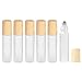 LxwSin Ätherische Öle Roller Flaschen, 10ml Nachfüllbare Glasflaschen für Ätherische Öle, 6 Stück Roller Flaschen Glas Roll-on Flaschen, Perfekt für Aromatherapie, Ätherische Öle, Parfüm
