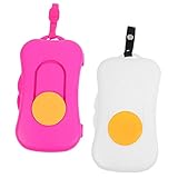 CONGARTENO 2 Stück Wipe Dispenser Tragbare Feuchttücher Box mit Silikon Knopf Leichtes...