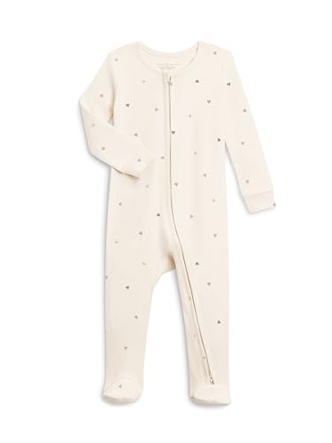 Image of Colored Organics Baby Zip-Up Footed Sleeper with 2-Way Zipper - Organic Cotton Pajamas