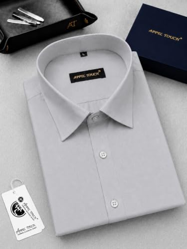 Image of Appel Touch Men's Cotton Blend Formal Shirt Half Sleeves