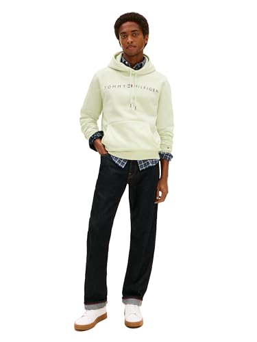 Tommy Hilfiger Men's Long Sleeve Fleece Logo Pullover Hoodie Sweatshirt3