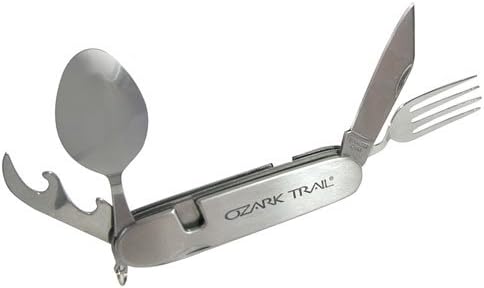 Folding Dining Utensil Multi-tool-- Don't Have Dinner in the Woods Without It!