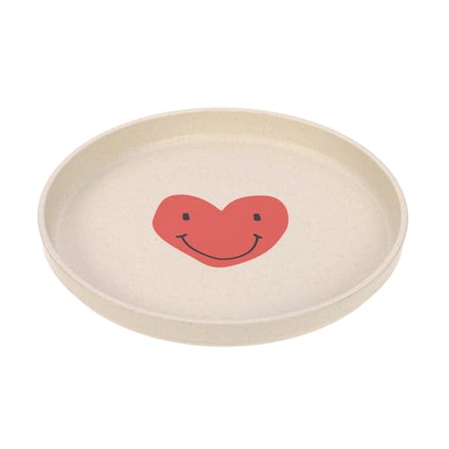 LÄSSIG Talerz dziecięcy bez melaminy, nie zawiera BPA, do mycia w zmywarce i kuchenki mikrofalowej/Plate Happy Rascals Heart