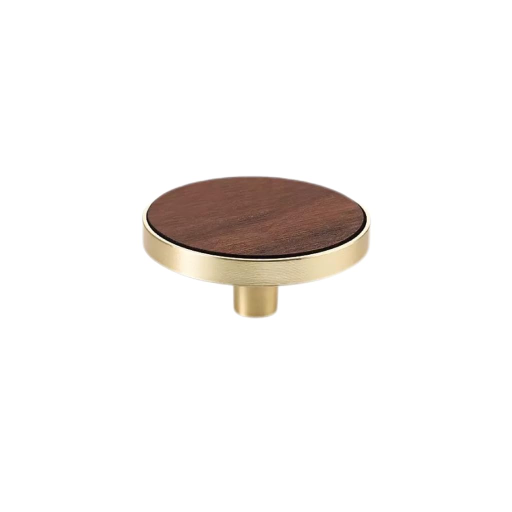 Boutons de placard ronds en noyer de 50mm pour relooker votre cuisine et vos armoires