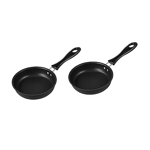 Zerodeko 2pièces Poêle à Omelette Antiadhésive à Poignée Unique Ustensile De Cuisine Déjeuner Poêle De Cuisson Compact Et Pratique