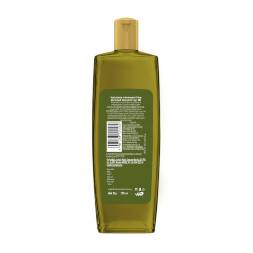 Image of Parachute Advansed Olive Enriched Coconut Hair Oil for Stronger Nourished Hair | Ultimate nourishment with Olive | Coconut for strengthening the hair | Upto 10x less hair fall and 90% stronger hair- 100 ML