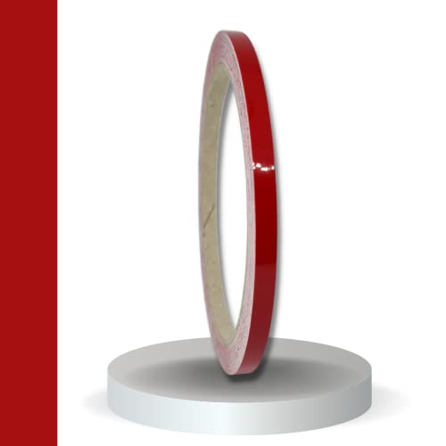 Nastro Adesivo Decorativo Rosso 5mm X 10m - Per Auto, Moto, Barca, Modellismo, Fai Da Te