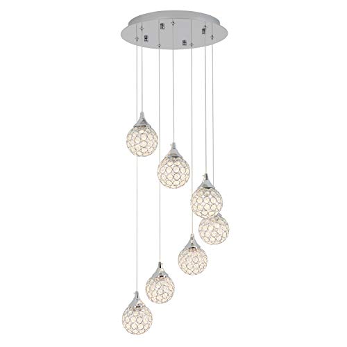 Artika Lámpara colgante, acero inoxidable, 21 W, cromada