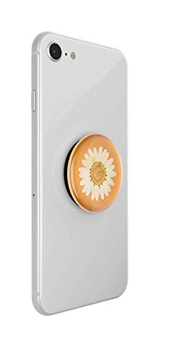 ​​​​PopSockets: Phone Grip with Expanding Kickstand, PopSockets for Phone, Adhesive Grip - White Daisy