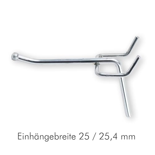 Pegboard Peggy´s Lochwandhaken Einhängebreite 25/25,4 mm | 50 Stück Länge 6 cm