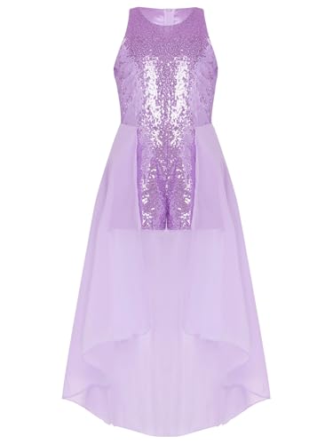 CHICTRY Kids Girls Chiffon Sleeveless Sequined Birthday Prom Party Jumpsuit Romper Performance Dancewear3