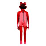 Caring Bear Hug Halloween Smiling Animals Cosplay Jumpsuit Anime Cartoon Game Bodysuit Boys Girls Games Fans Costumes, 110
