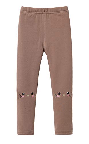 IRELIA Winter Girls Cotton Fleece Lined Leggings Pants Brown XXS - image 2