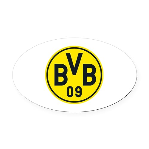 CafePress Borussia Dortmund Oval Car Magnet, Euro Oval Bumper Magnet