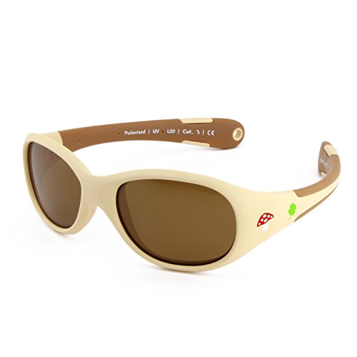 JM Kinder Sonnenbrille Polarisiert - Unzerbrechliche Gummi-Brille Für Kids 3-12 Jahre