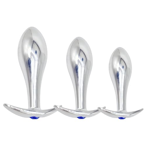 Plug Anale Metallo Jeweled Butt Plug Acciaio Inox, Plug Anali Dildo Masturbazione Sex Toys Massaggio Prostata Plug Dilatatore Anale per Donne e Uomini