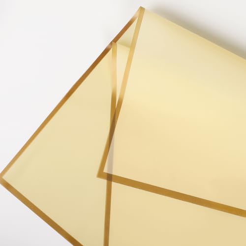 NESCCI 20 Sheet Flower Wrapping Paper - Waterproof Floral Bouquet Wrapping Paper, Florist Supplies Packaging Paper for Wedding Birthday Gift DIY (Light yellow)