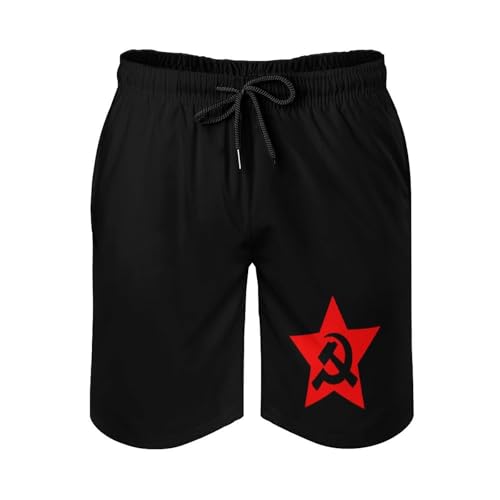 Men's Swim Trunks Flag of Costa Rica Beach Shorts with Pockets Mesh Lining Swimwear Bathing Quick Suits3